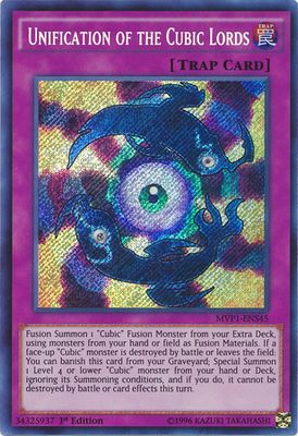 Unification of the Cubic Lords - MVP1-ENS45 - Secret Rare 1st Edition The Dark Side of Dimensions Movie Pack: Secret Edition Singles(español)