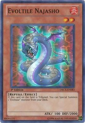 Evoltile Najasho - ORCS-EN083 - Super Rare 1st Edition Order of Chaos 1st Edition Singles (espanol)
