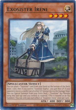 Exosister Irene - GRCR-EN015 - Rare 1st Edition The Grand Creators 1st Edition Singles