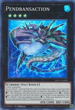Pendransaction - LIOV-EN083 - Super Rare 1st Edition Lightning Overdrive: LIOV 1st Edition Singles