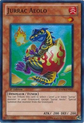 Jurrac Aeolo - HA04-EN017 - Super Rare 1st Edition Hidden Arsenal 4: Trishula&#39;s Triumph [HA04] 1st Edition Singles