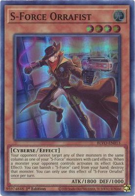 S-Force Orrafist - BLVO-EN013 - Super Rare 1st EditionBlazing Vortex 1st Edition Singles (Español)