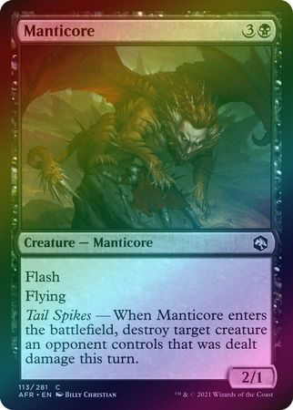 Manticore 113/281 - Foil
Adventures in the Forgotten Realms Foil Singles