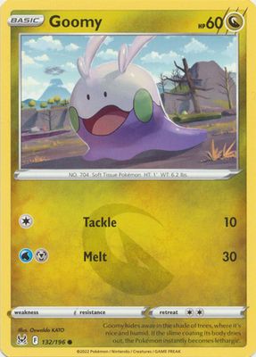 Goomy - 132/196 - Common
Sword &amp; Shield: Lost Origin Singles