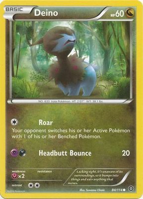 Deino - 84/114 - Common
XY: Steam Siege Singles