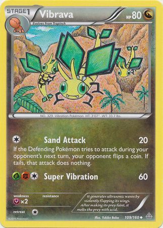 Vibrava - 109/160 - Uncommon
XY: Primal Clash Singles