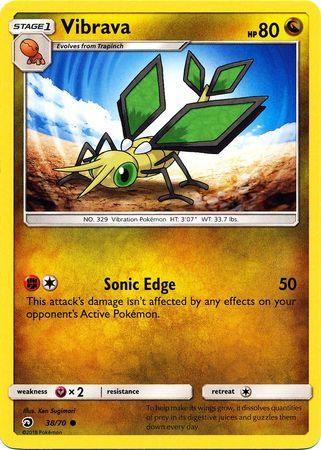 Vibrava - 38/70 - Common
Sun &amp; Moon: Dragon Majesty Singles