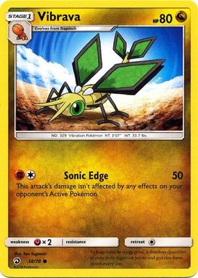 Vibrava - 38/70 - Common
Sun &amp; Moon: Dragon Majesty Singles