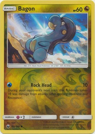 Bagon - 103/168 - Common Reverse Holo Sun &amp; Moon: Celestial Storm Reverse Holo Singles (Espanol)