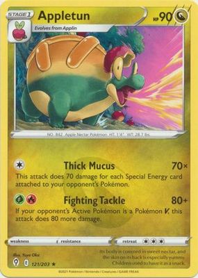 Appletun - 121/203 - Rare Sword &amp; Shield: Evolving Skies Singles -español-