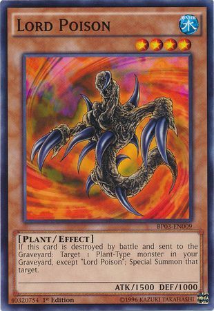 Lord Poison - BP03-EN009 - Common 1st Edition
Battle Pack 3: Monster League 1st Edition Singles