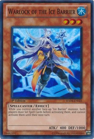 Warlock of the Ice Barrier - HA04-EN023 - Super Rare 1st Edition Hidden Arsenal 4: Trishula&#39;s Triumph [HA04] 1st Edition Singles