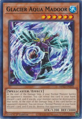 Glacier Aqua Madoor - MP22-EN135 - Rare 1st Edition2022 Mega-Tin: Pharaoh&#39;s Gods 1st Edition Singles (Español)