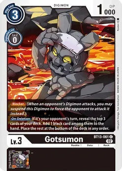Gotsumon - Versus Royal Knights (BT13)
Versus Royal Knights
