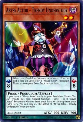 Abyss Actor - Trendy Understudy - LED3-EN052 - Common 1st Edition
Legendary Duelists: White Dragon Abyss Singles