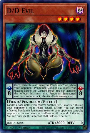 D/D Evil - ROTD-EN085 - Common 1st Edition Rise of the Duelist [ROTD] 1st Edition Singles