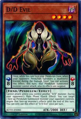 D/D Evil - ROTD-EN085 - Common 1st Edition Rise of the Duelist [ROTD] 1st Edition Singles