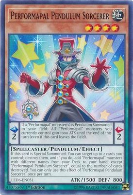 Performapal Pendulum Sorcerer - LED6-EN051 - Common 1st Edition
Legendary Duelists: Magical Hero 1st Edition Singles