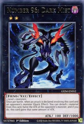 Number 96: Dark Mist - GEIM-EN052 - Rare 1st Edition Genesis Impact [GEIM] 1st Edition Singles