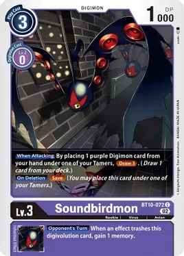 Soundbirdmon - Xros Encounter (BT10)
Xros Encounter