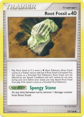 Root Fossil - 139/146 - Common
Diamond &amp; Pearl: Legends Awakened Singles