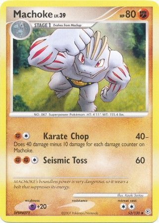Machoke - 53/130 - Uncommon
Diamond &amp; Pearl (Base Set) Singles