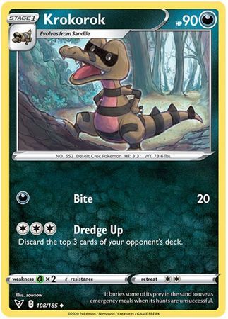 Krokorok - 108/185 - Uncommon
Sword &amp; Shield: Vivid Voltage Singles