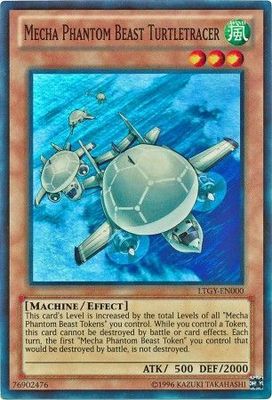 Mecha Phantom Beast Turtletracer - LTGY-EN000 - Super Rare Unlimited Lord of the Tachyon Galaxy Unlimited Singles