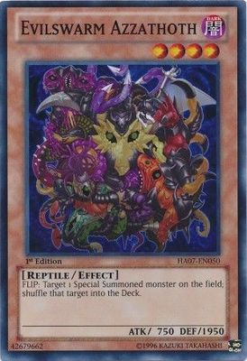 Evilswarm Azzathoth - HA07-EN050 - Super Rare 1st Edition Hidden Arsenal 7: Knight of Stars 1st Edition Singles (espanol)