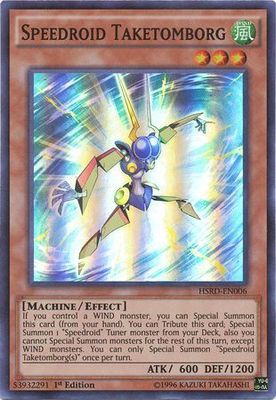 Speedroid Taketomborg - HSRD-EN006 - Super Rare 1st Edition High-Speed Riders 1st Edition Singles