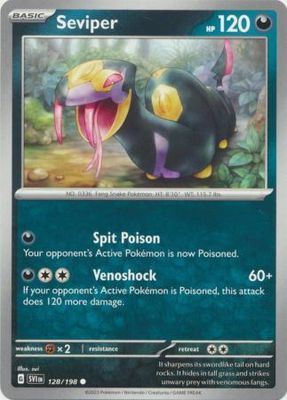 Seviper - 128/198 - Common
Scarlet &amp; Violet (Base Set) Singles