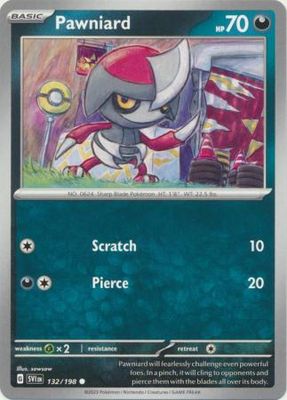 Pawniard - 132/198 - Common Scarlet &amp; Violet (Base Set) Singles