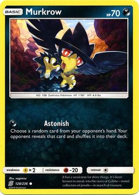 Murkrow - 128/236 - Common
Sun &amp; Moon: Unified Minds Singles