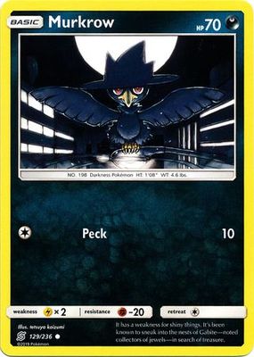Murkrow - 129/236 - Common
Sun &amp; Moon: Unified Minds Singles