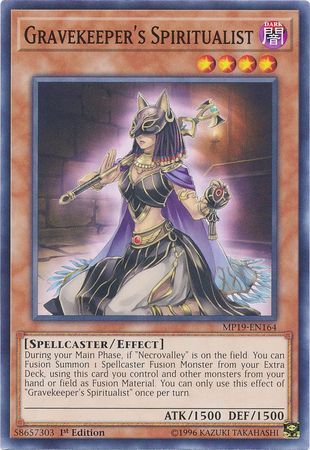 Gravekeeper&#39;s Spiritualist - MP19-EN164 - Common 1st EditionYu-Gi-Oh! 2019 Mega-Tins: Gold Sarcophagus Tin Mega Pack Singles