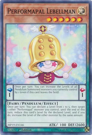 Performapal Lebellman - MP19-EN146 - Common 1st Edition Yu-Gi-Oh! 2019 Mega-Tins: Gold Sarcophagus Tin Mega Pack Singles