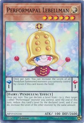 Performapal Lebellman - MP19-EN146 - Common 1st Edition Yu-Gi-Oh! 2019 Mega-Tins: Gold Sarcophagus Tin Mega Pack Singles