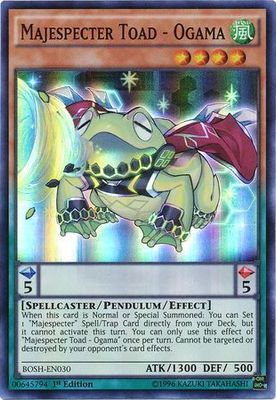 Majespecter Toad - Ogama - BOSH-EN030 - Super Rare 1st Edition Breakers of Shadow 1st Edition Singles -español-