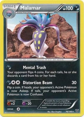 Malamar - 76/146 - Rare
XY (Base Set) Singles