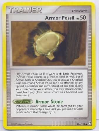 Armor Fossil - 116/123 - Common
Diamond &amp; Pearl: Mysterious Treasures Singles