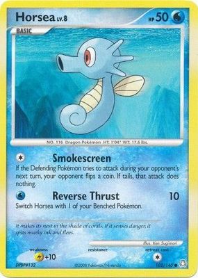 Horsea - 102/146 - Common Diamond &amp; Pearl: Legends Awakened Singles
