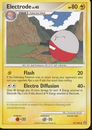Electrode - 37/100 - Uncommon
Diamond &amp; Pearl: Stormfront Singles