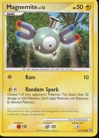 Magnemite - 67/100 - Common Diamond &amp; Pearl: Stormfront Singles