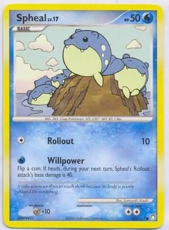 Spheal - 102/123 - Common
Diamond &amp; Pearl: Mysterious Treasures Singles