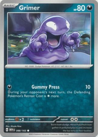 Grimer - 088/165 - Common
Scarlet &amp; Violet 151 Singles