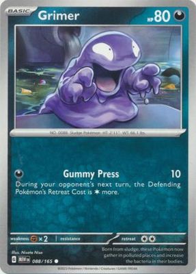 Grimer - 088/165 - Common Scarlet &amp; Violet 151 Singles