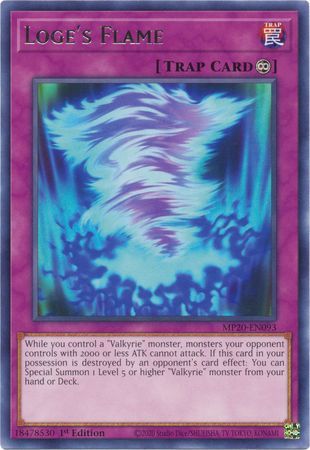 Loge&#39;s Flame - MP20-EN093 - Rare 1st Edition
2020 Mega-Tin: Lost Memories 1st Edition Singles