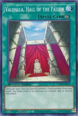 Valhalla, Hall of the Fallen - SGX4-ENB15 - Common 1st Edition
Speed Duel GX: Midterm Destruction Singles