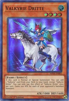 Valkyrie Dritte - SHVA-EN001 - Super Rare 1st Edition Shadows in Valhalla 1st Edition Singles *Espanol*