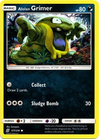 Alolan Grimer - 127/236 - Common
Sun &amp; Moon: Unified Minds Singles (Español)